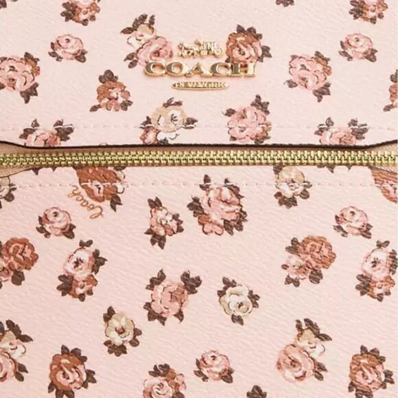 Mini Rowan File Bag With Rose Print - Picture 5 of 16